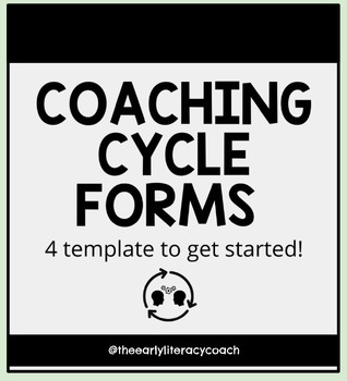 Preview of Coaching Cycle Forms: 4 templates to get started!