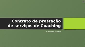 Preview of Coaching - Entrevista Inicial: Contrato