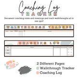Coaching Log & Tracker for Principals/Assistant Principals