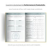 Coaching Worksheets to improve Performance & Productivity