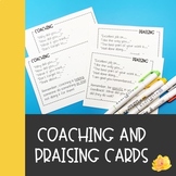 Coaching and Praising Cue Cards