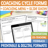 Instructional Coaching Cycle Template, Forms & Coaching In