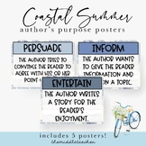Coastal Author's Purpose Posters