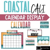 Coastal Calendar Set || Coastal Cali Themed Calendar Bulle