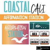 Coastal Cali Affirmation Station || Coastal Classroom Deco