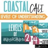 Coastal Cali Levels of Understanding Posters ||  Coastal V