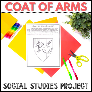 Preview of Coat of Arms Project - Social Studies Activity - Cross Curricular Project