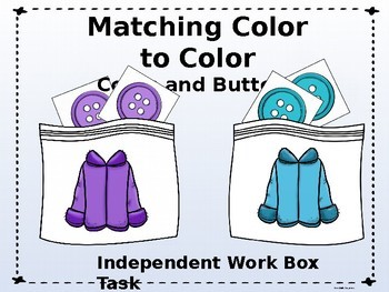 Preview of Coats and Buttons Matching Color to Color