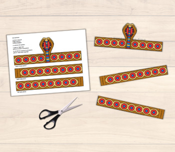 egyptian snake headband craft