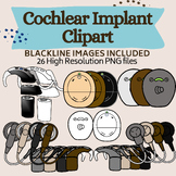 Cochlear Implant Clipart for Deaf/Hard of Hearing Kids or 