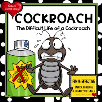 Preview of BUGS COCKROACHES Early Reader PRE-K  Literacy Circle  Speech Therapy