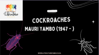 Preview of Cockroaches by Mauri Yambo PowerPoint IEB Poetry 2023-2025