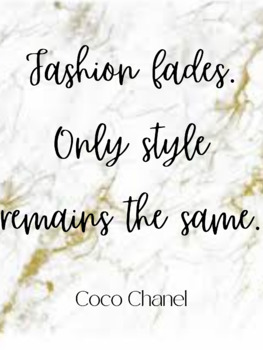 Coco Chanel Quote Poster: Style by Courtney Schultz