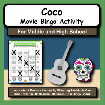 Preview of Coco Movie Bingo Boards Activity