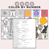 Coco Movie Color by Number Spanish Questions
