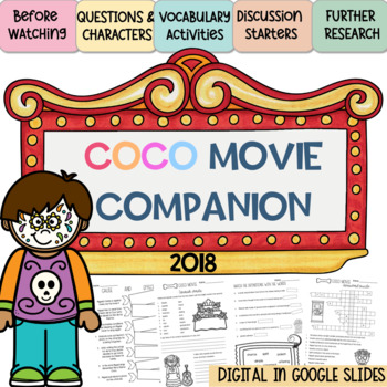 Preview of Coco Movie Companion | Activities Movie Guide | Cinco de Mayo Activity