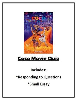 Preview of Coco Movie Quiz