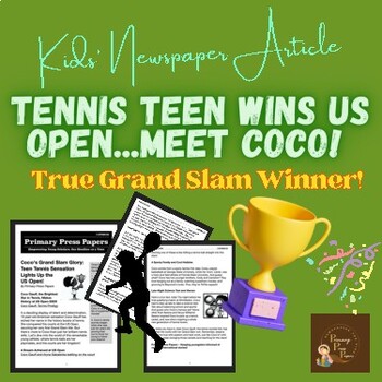 Preview of Coco's Grand Slam Glory: Teen Tennis Sensation Lights Up the US Open! Kids' Read
