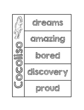 Preview of Cocoliso Vocabulary Graphic Organizer