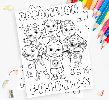 Cocomelon Coloring Book: Great 2021 Cocomelon Coloring Book For