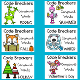Code Breakers Compound Words Printable Activities - 10 Themes