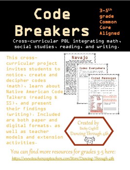 Preview of Code Breakers SS, Math, Reading, Writing PBL/ Distance Learning