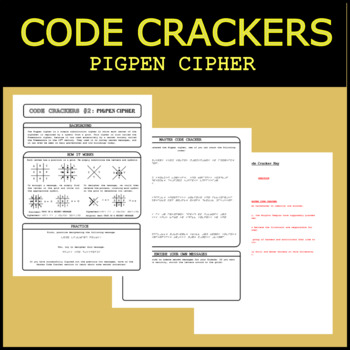 Preview of Code Crackers #2 - Pigpen Cipher