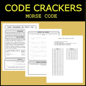 Preview of Code Crackers #3 - Morse Code
