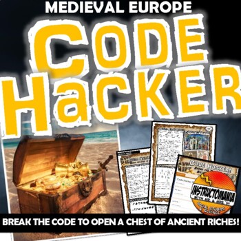 Preview of Code Hacker! Medieval Europe Escape Room Middle Ages Activity : Digital Lesson