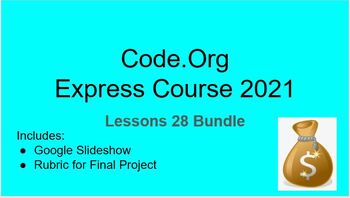 Preview of Code.Org Express Course 2021 – Lesson 28 Bundle