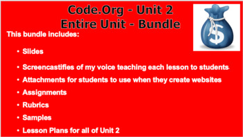 Preview of Code.Org - Unit 2, The Entire Unit - Bundle