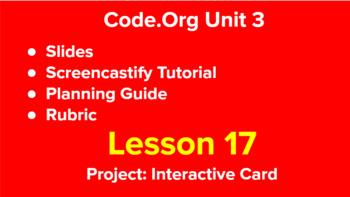 Preview of Code.Org - Unit 3 - Lesson 17