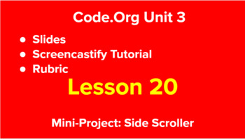 Preview of Code.Org - Unit 3 - Lesson 20