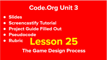 Preview of Code.Org - Unit 3 - Lesson 25 Bundle