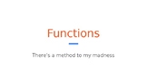 Python Code 06: Functions