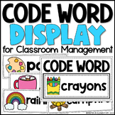 Code Word Display for Classroom Management | Full Year Included