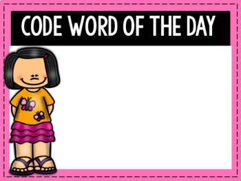 Code Word of the Day - Classroom Management by Less Work More Play