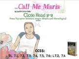 Code X Unit 1 Grade 7, Call Me Maria, Read 2.2 , Narrative