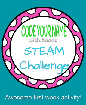 Preview of Code Your Name Bracelet Making STEM Challenge