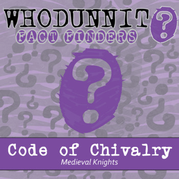 Preview of Code of Chivalry Whodunnit Activity - Printable & Digital Game Options