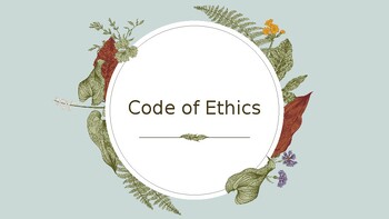 Preview of Code of Ethics