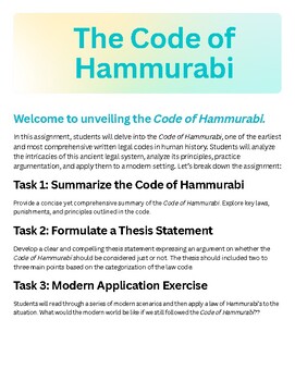 Preview of Code of Hammurabi Analysis