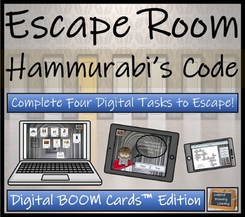 Preview of Code of Hammurabi BOOM Cards™  Digital Escape Room Activity