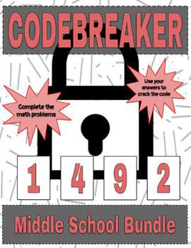 Preview of Codebreaker - Middle School Bundle