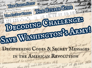 Preview of Codebreaking in the American Revolution:  Save Washington's Army!