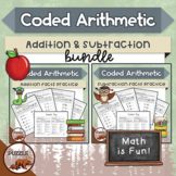 Coded Arithmetic Addition & Subtraction Bundle - 26 Pages 