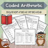 Coded Arithmetic Division - 13 puzzles practicing facts fr