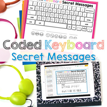 Preview of Coded Keyboard Secret Messages ⌨️ Printable and Digital Typing Practice