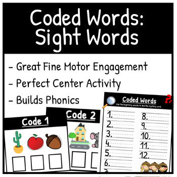 Preview of Coded Words: Sight Words | Beginning Sound Phonics