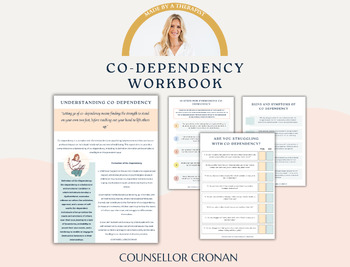 Preview of Codependency relationship addiction workbook.  Healthy Relationships.
